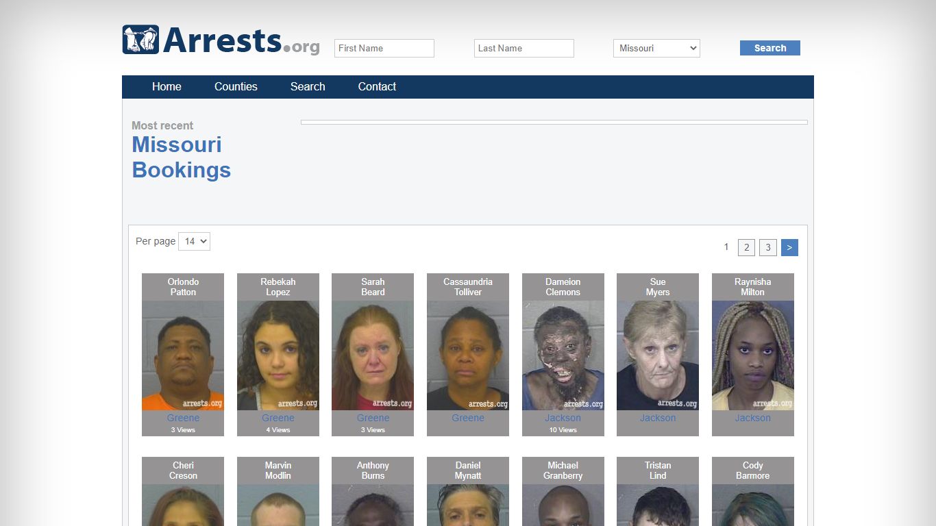 Missouri Arrests and Inmate Search